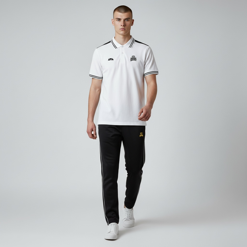 Polo Blanco Brainboost – Técnico y Deportivo